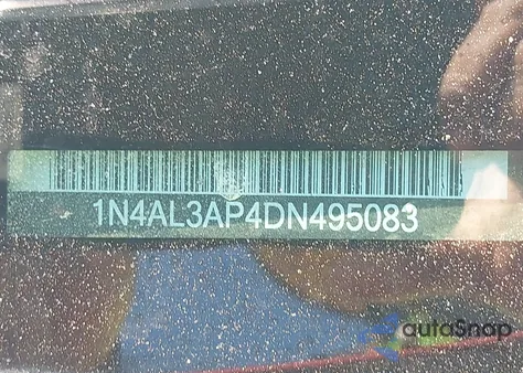 2013 Nissan Altima 2.5 S из США, поврежденный, VIN 1N4AL3AP4DN495083